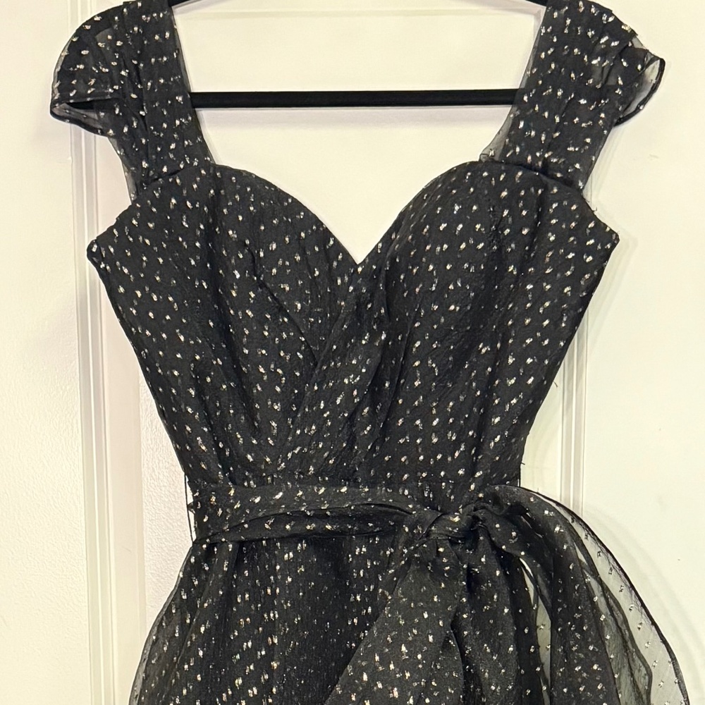Brand New René Ruiz Strapless Gown with Removable Sleeves & Belt - Picture 2 of 5